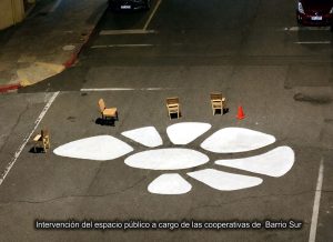 Intervención del espacio público a cargo de las cooperativas de Barrio Sur